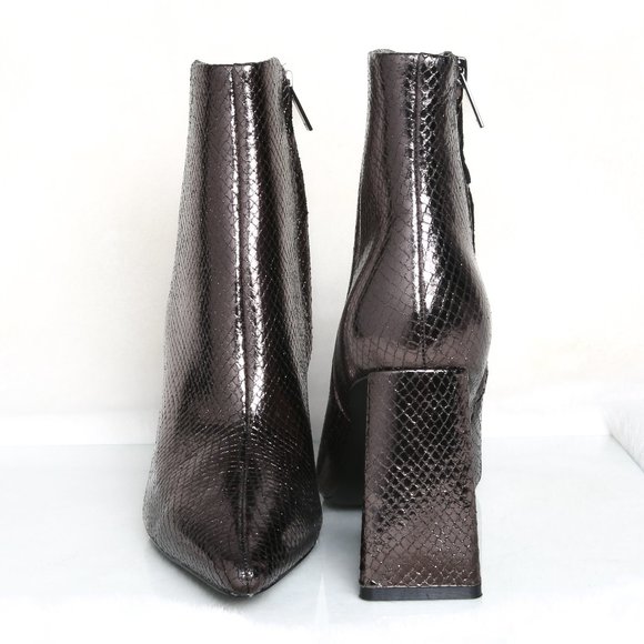 Marc Fisher NWOT Kulika Heeled Metallic Booties | Size 7 1/2 - Picture 4 of 8